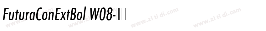 FuturaConExtBol W08字体转换